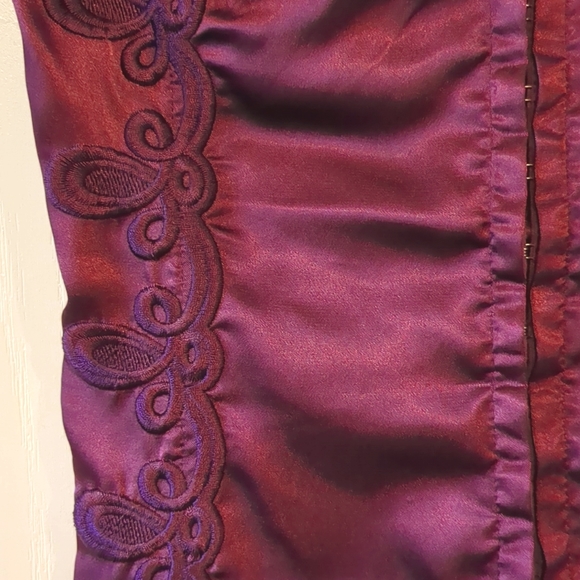 Burgungundy Satin Bustier - Picture 6 of 6